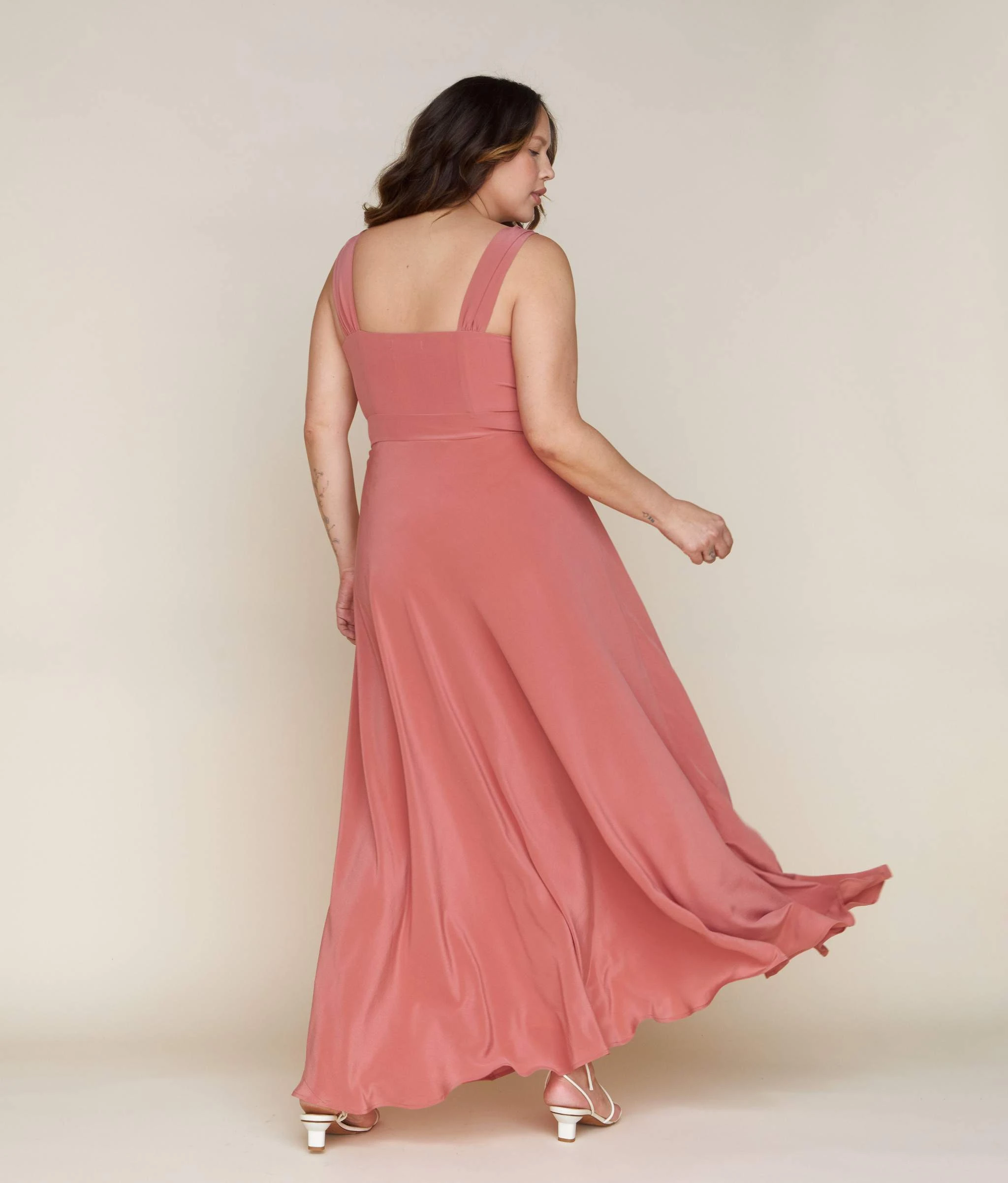 The Angelica Dress | Dusty Rose Silk 6 The Angelica Dress | Dusty Rose Silk - Image 4