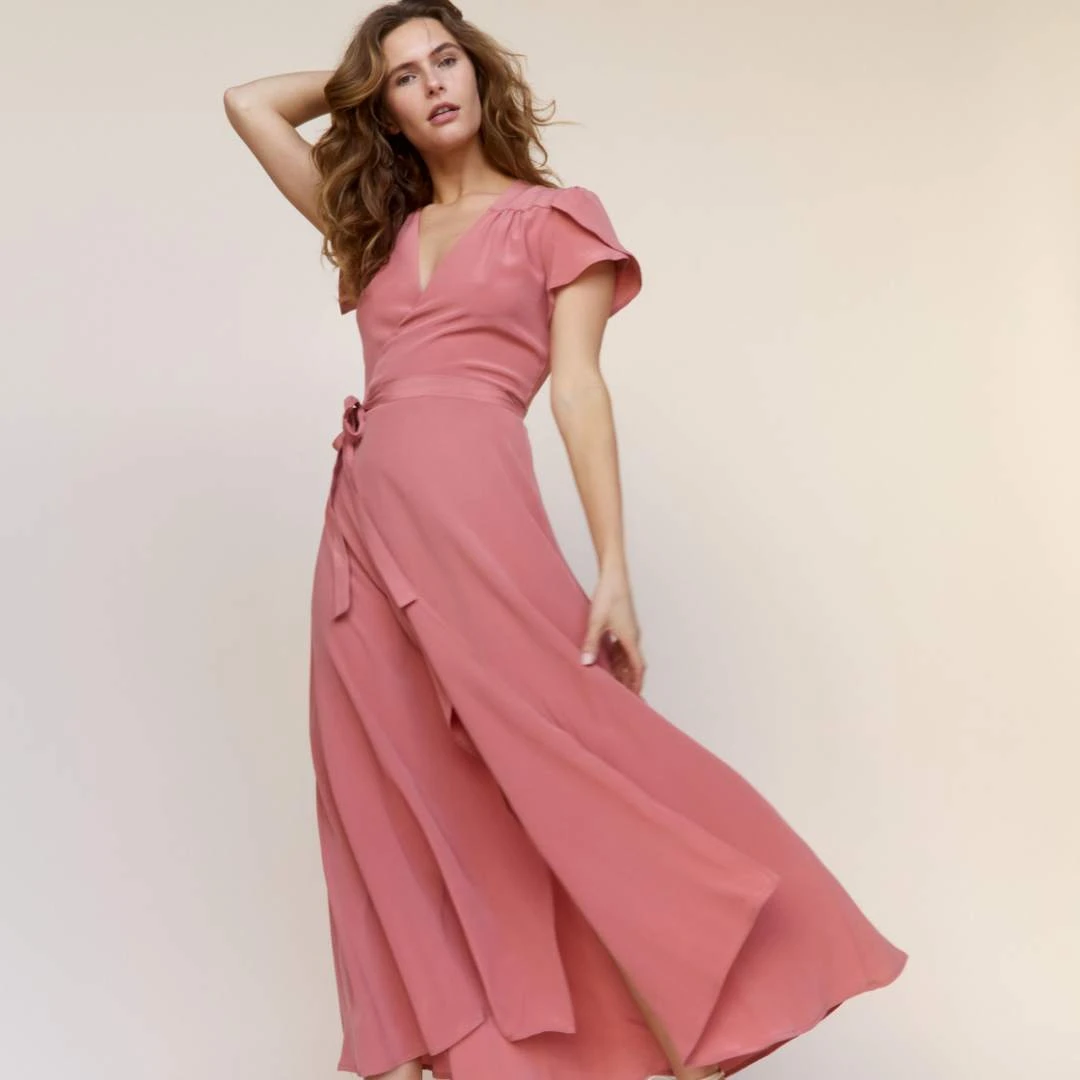 The Autumn Dress | Dusty Rose Silk 11 The Autumn Dress | Dusty Rose Silk - Image 9
