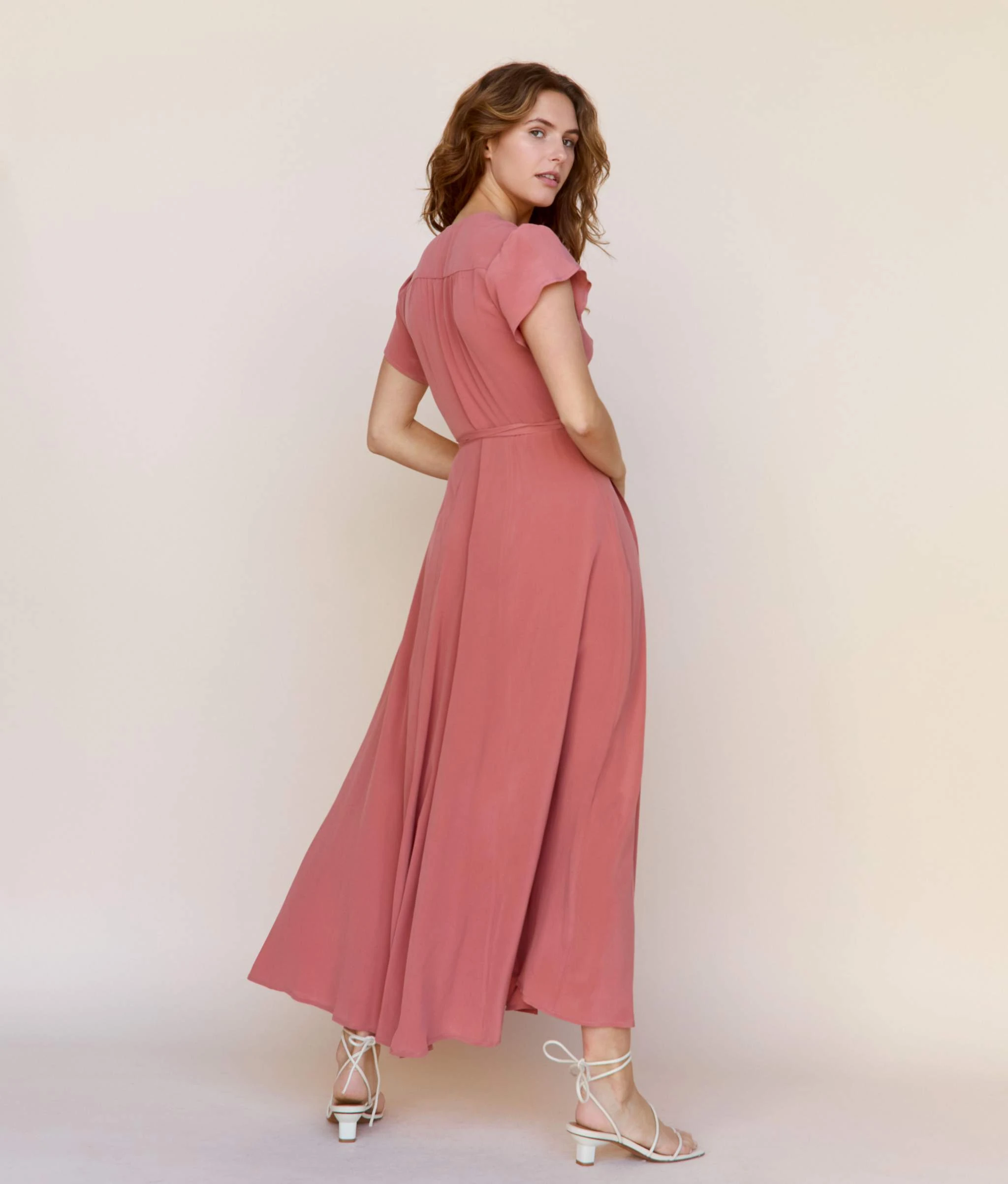 The Autumn Dress | Dusty Rose Silk 8 The Autumn Dress | Dusty Rose Silk - Image 6