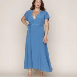 The Autumn Dress | Ocean Silk -Amour Vert shop Autumn2 09f4fce0 37ec 429f b464 d96e88e39ad0