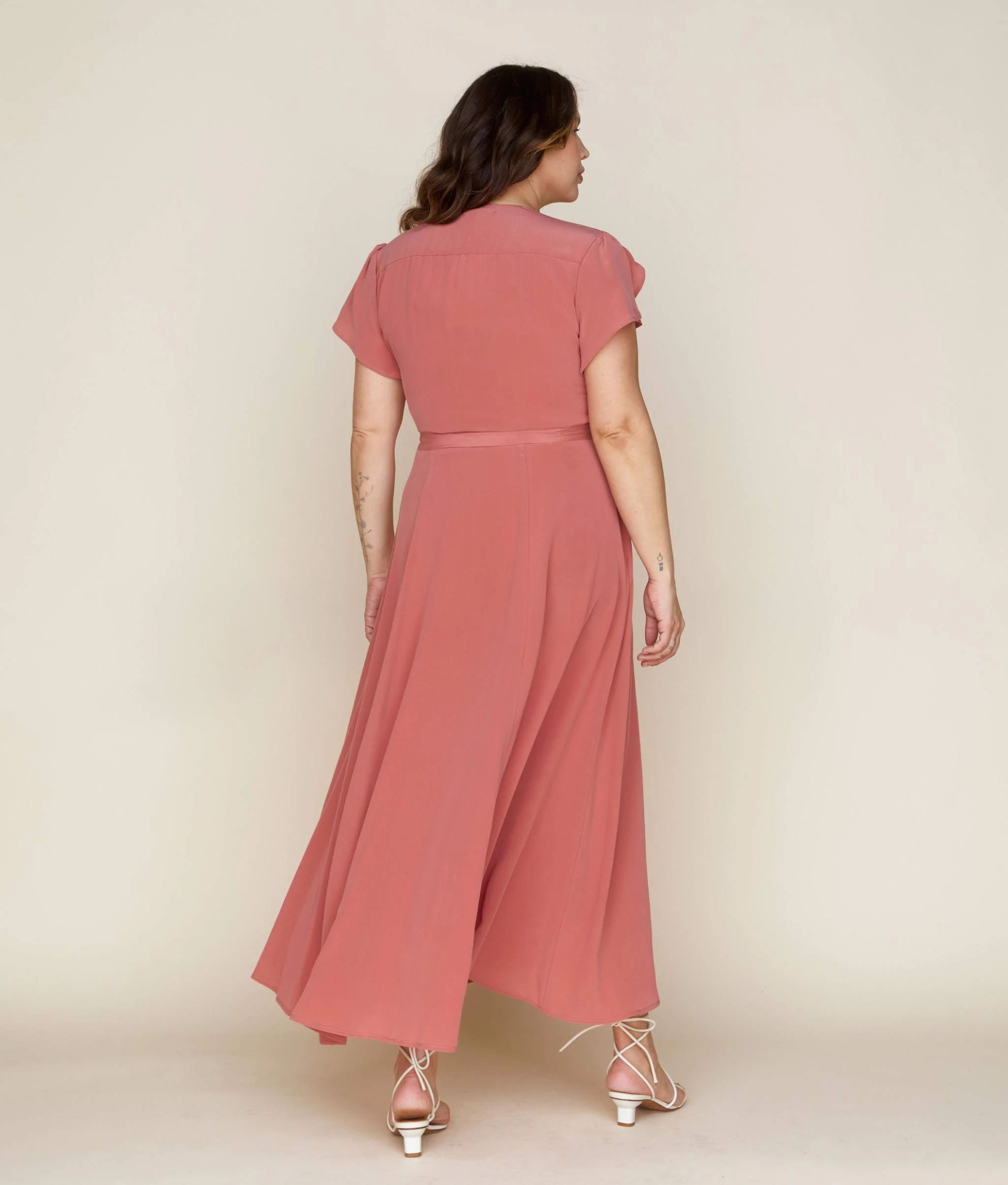 The Autumn Dress | Dusty Rose Silk 10 The Autumn Dress | Dusty Rose Silk - Image 8