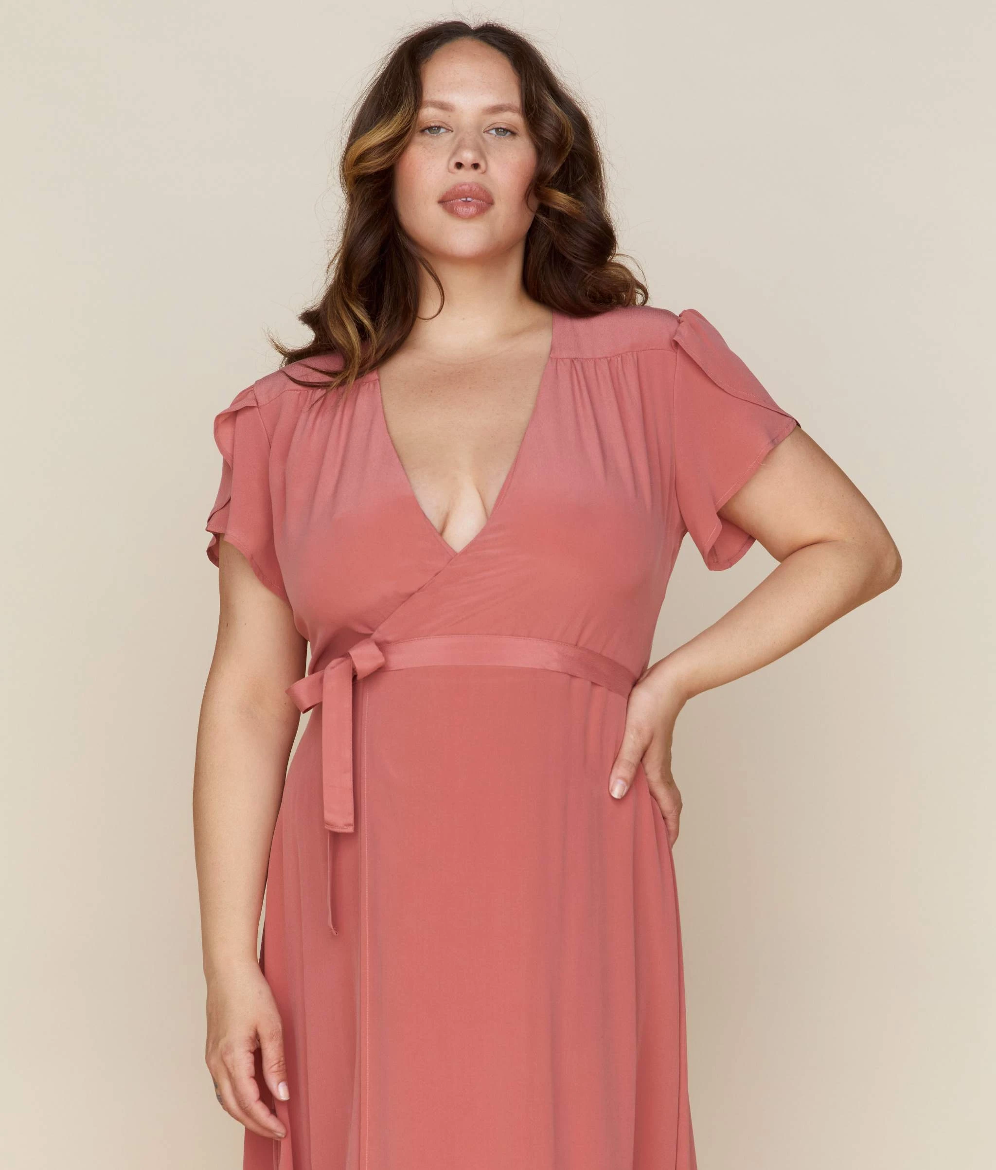 The Autumn Dress | Dusty Rose Silk 9 The Autumn Dress | Dusty Rose Silk - Image 7