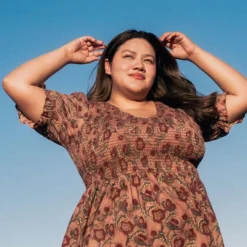 The Brooklyn Dress Extended | Plum Flora -Amour Vert shop Brooklyn fb feed c2fea8cb 88b9 4964 84d8 2ea06f156676