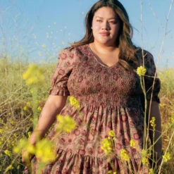 The Brooklyn Dress Extended | Plum Flora -Amour Vert shop Brooklyn4 afd6cf07 5e9b 46fd 93cc 3a170f80de42