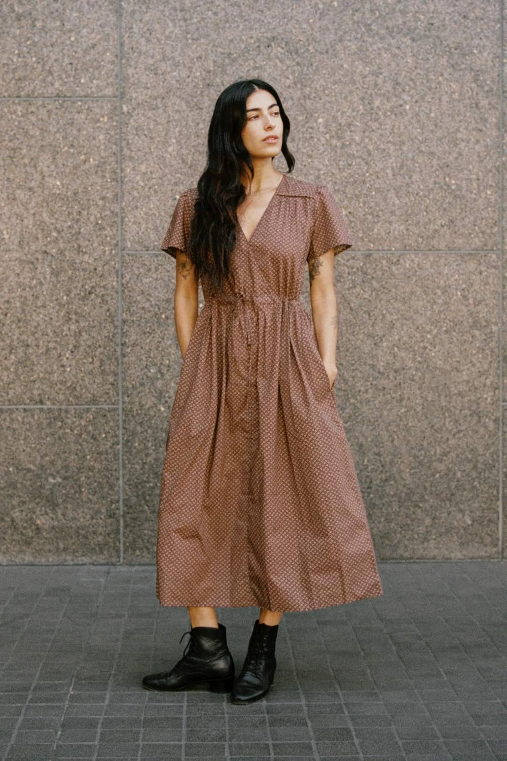 The Dawn Dress | Geo Ditsy Hickory 3 The Dawn Dress | Geo Ditsy Hickory