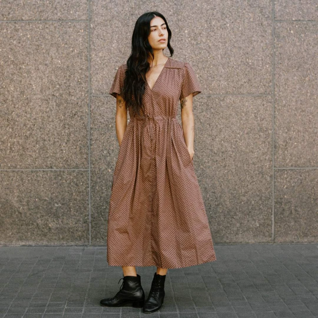 The Dawn Dress | Geo Ditsy Hickory 6 The Dawn Dress | Geo Ditsy Hickory - Image 4