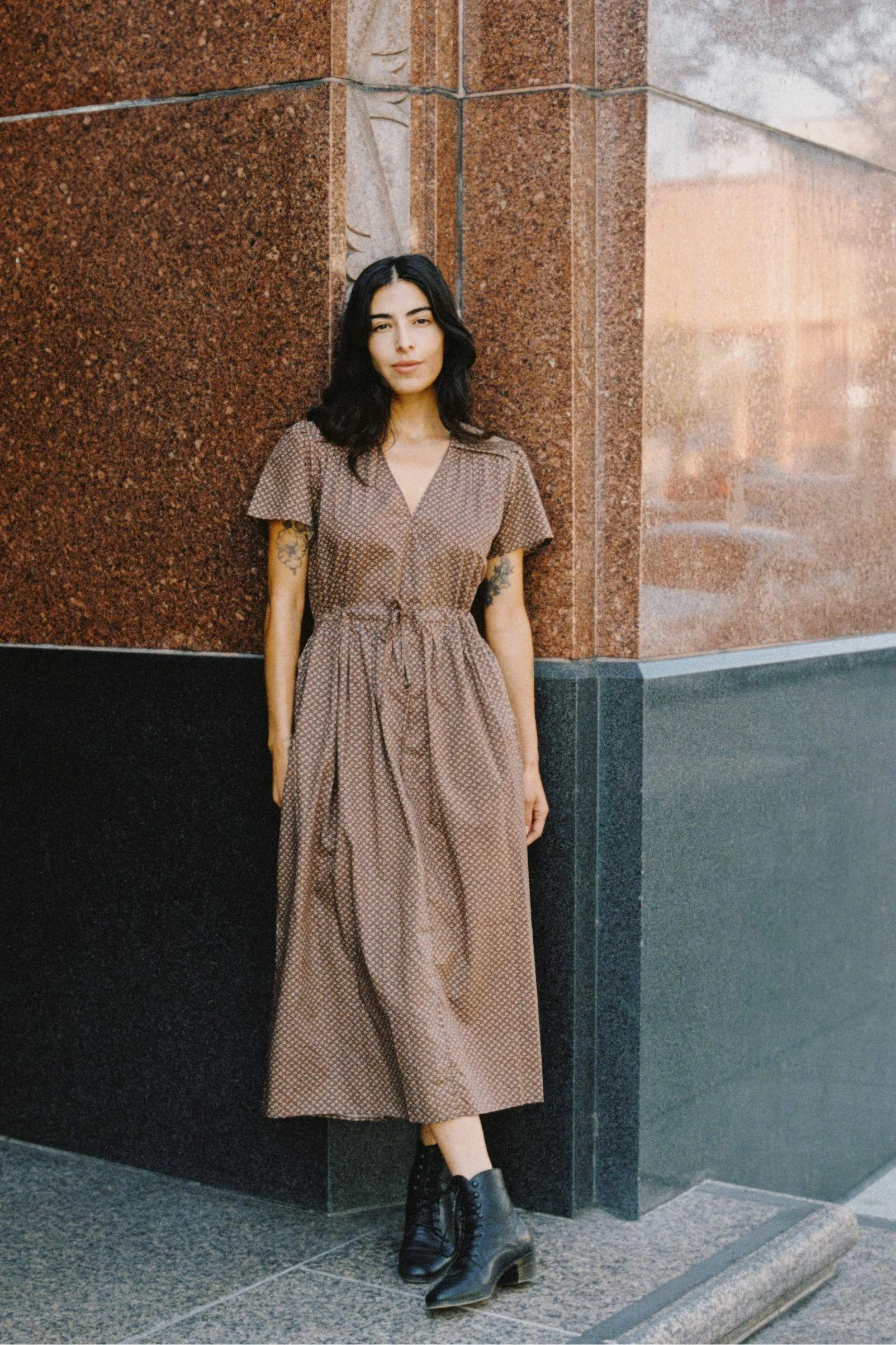 The Dawn Dress | Geo Ditsy Hickory 7 The Dawn Dress | Geo Ditsy Hickory - Image 5