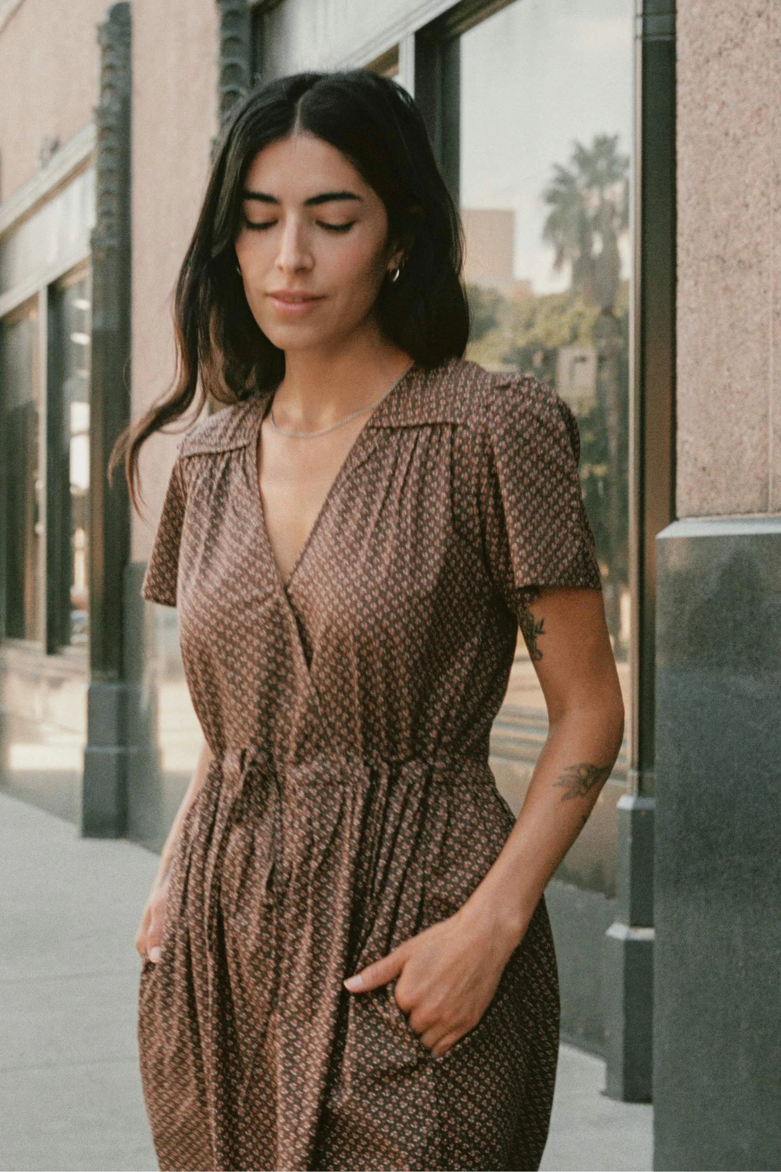 The Dawn Dress | Geo Ditsy Hickory 4 The Dawn Dress | Geo Ditsy Hickory - Image 2