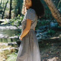 The Dawn Dress | Aster Indigo -Amour Vert shop Dawn1 2