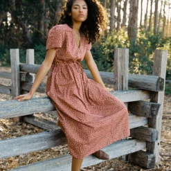 The Dawn Dress Petites | Rooibos Harvest -Amour Vert shop Dawn1 2 10324d24 7232 4a74 b297 978494e94c0f