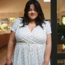 The Dawn Dress Extended | Blue Sea Spray -Amour Vert shop Dawn1 2 f3829ee5 497c 4597 967e 4d514eefc811