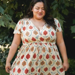 The Dawn Dress Extended | Oak Leaf -Amour Vert shop Dawn1 3b41eb4b 4f24 4fe3 864b 033fdeb11455