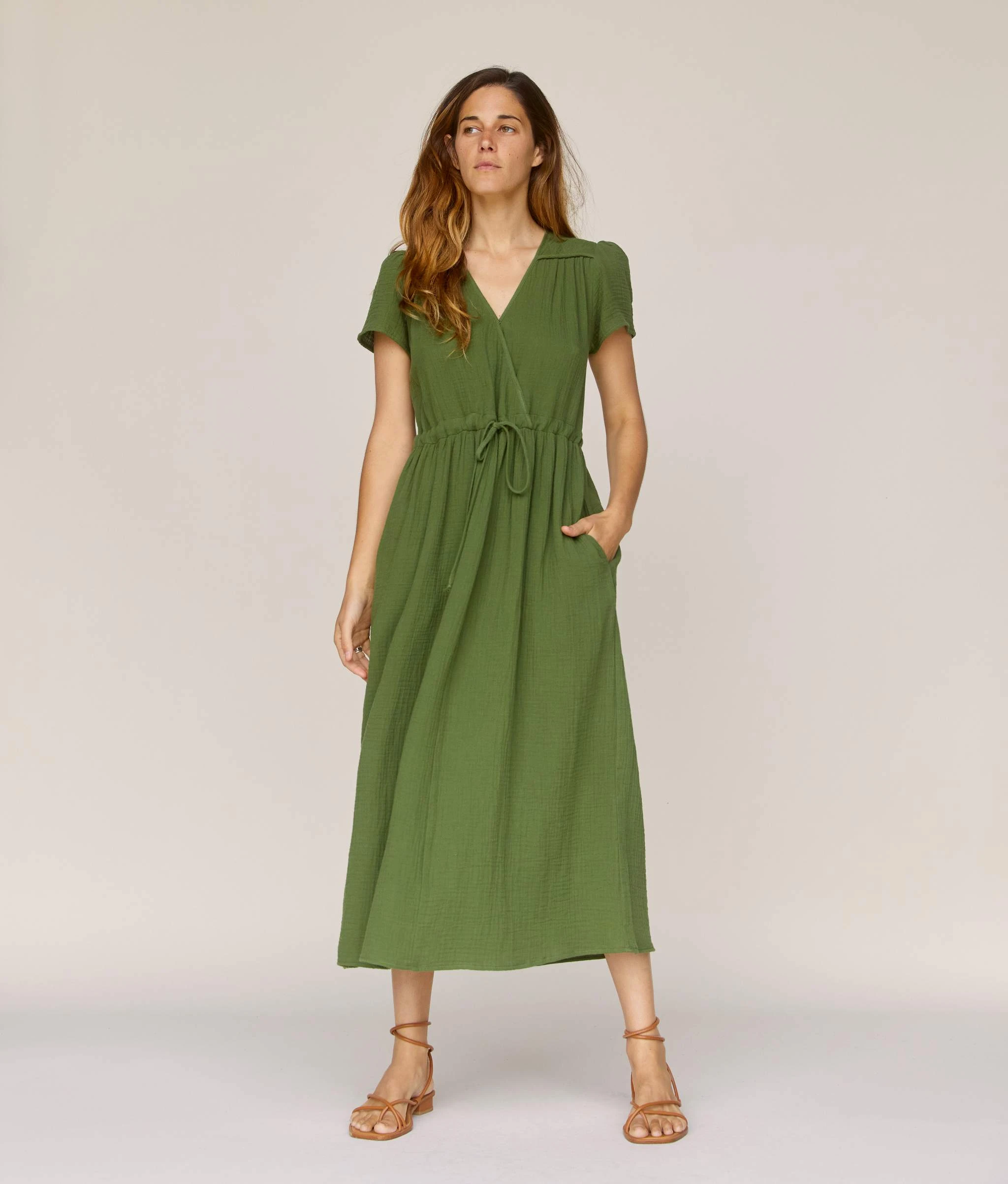 The Dawn Dress Petites | Forest Gauze 4 The Dawn Dress Petites | Forest Gauze - Image 2