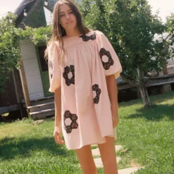 The Bella Dress | Blush Patchwork 11 The Bella Dress | Blush Patchwork -Amour Vert shop Dawn2 10