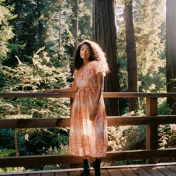 The Dawn Dress | Sunset Gladiola -Amour Vert shop Dawn2 3 aa85eb76 010e 4661 aa87 bb09a966eed1