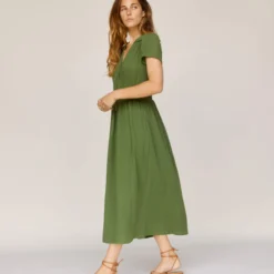 The Dawn Dress | Forest Gauze -Amour Vert shop Dawn2 4344de12 d759 4a44 ba4b ba6da3e240fe