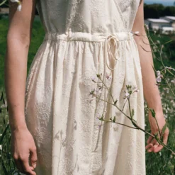 The Dawn Dress | Sunflower Jacquard -Amour Vert shop Dawn3 1