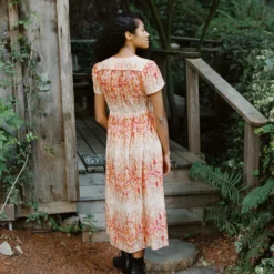 The Dawn Dress | Sunset Gladiola -Amour Vert shop Dawn3 3 c86b3ad7 78bb 4edc 96bc da0d77b64216