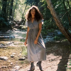 The Dawn Dress Petites | Aster Indigo -Amour Vert shop Dawn4 2 682db346 080c 4039 9504 3437618fde7f