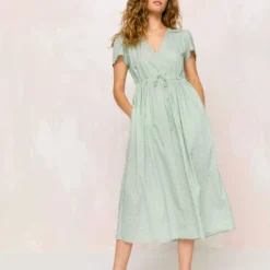 The Dawn Dress Petites | Ditsy Teal