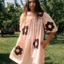 The Bella Dress | Blush Patchwork