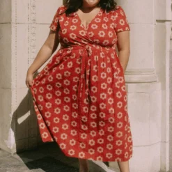 The Dawn Dress Extended | Crimson Daisy