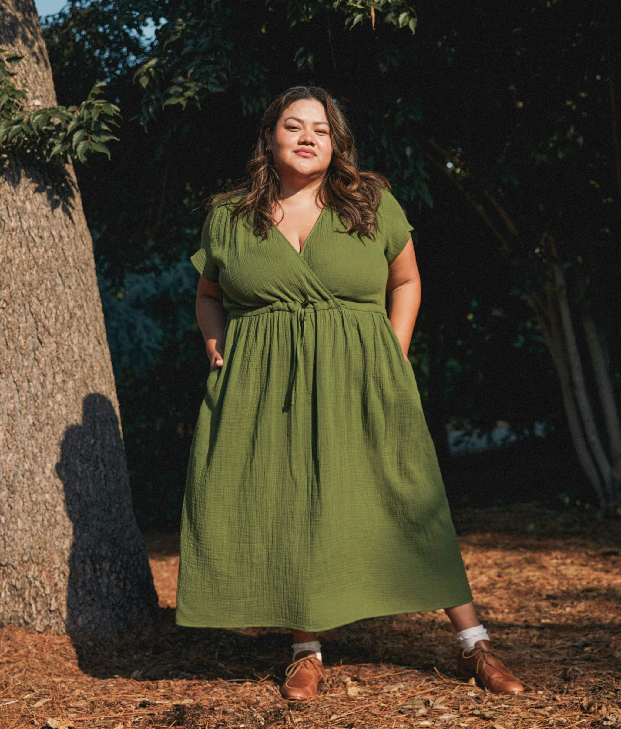 The Dawn Dress Extended | Forest Gauze 4 The Dawn Dress Extended | Forest Gauze - Image 2