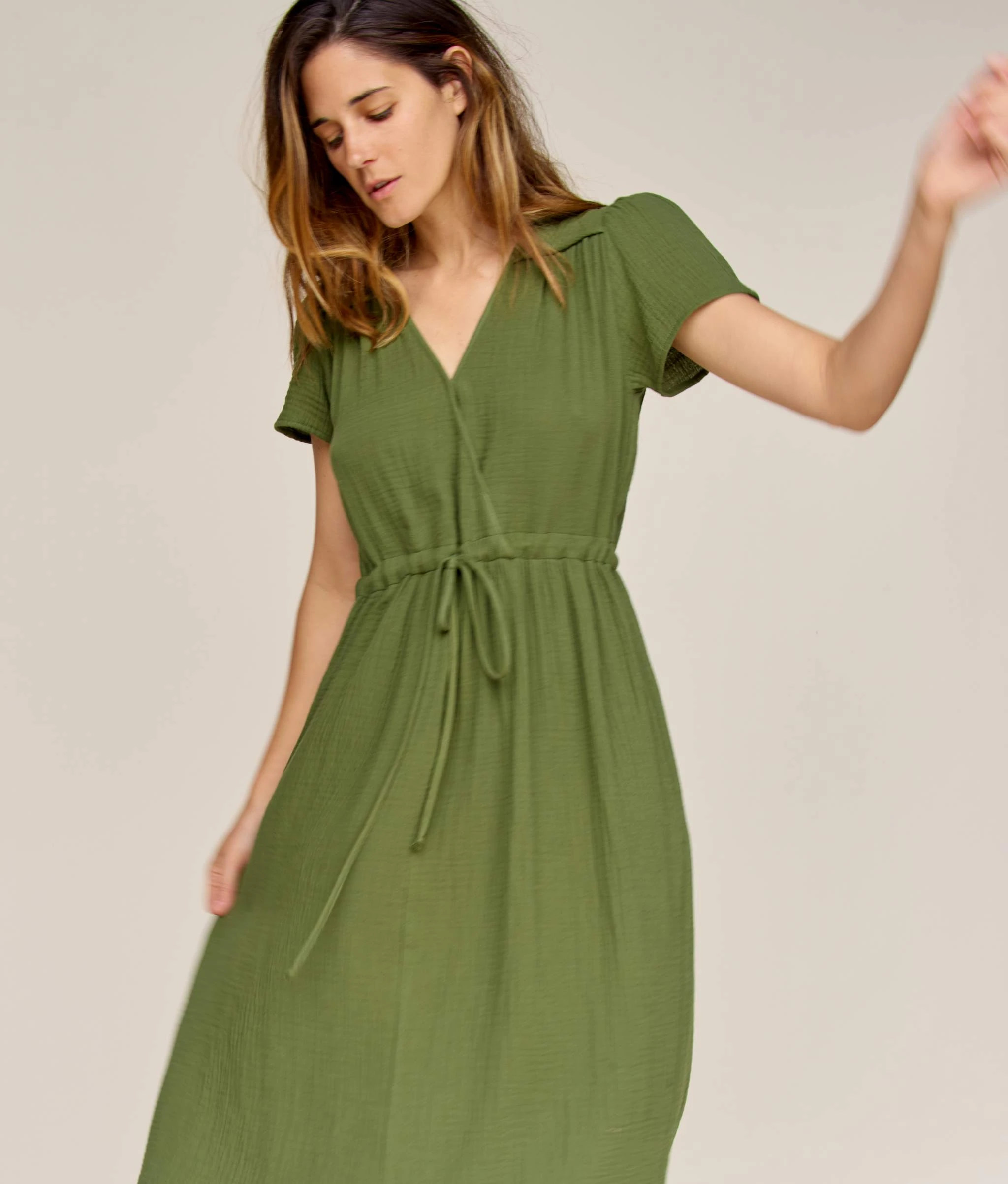 The Dawn Dress Petites | Forest Gauze 8 The Dawn Dress Petites | Forest Gauze - Image 6