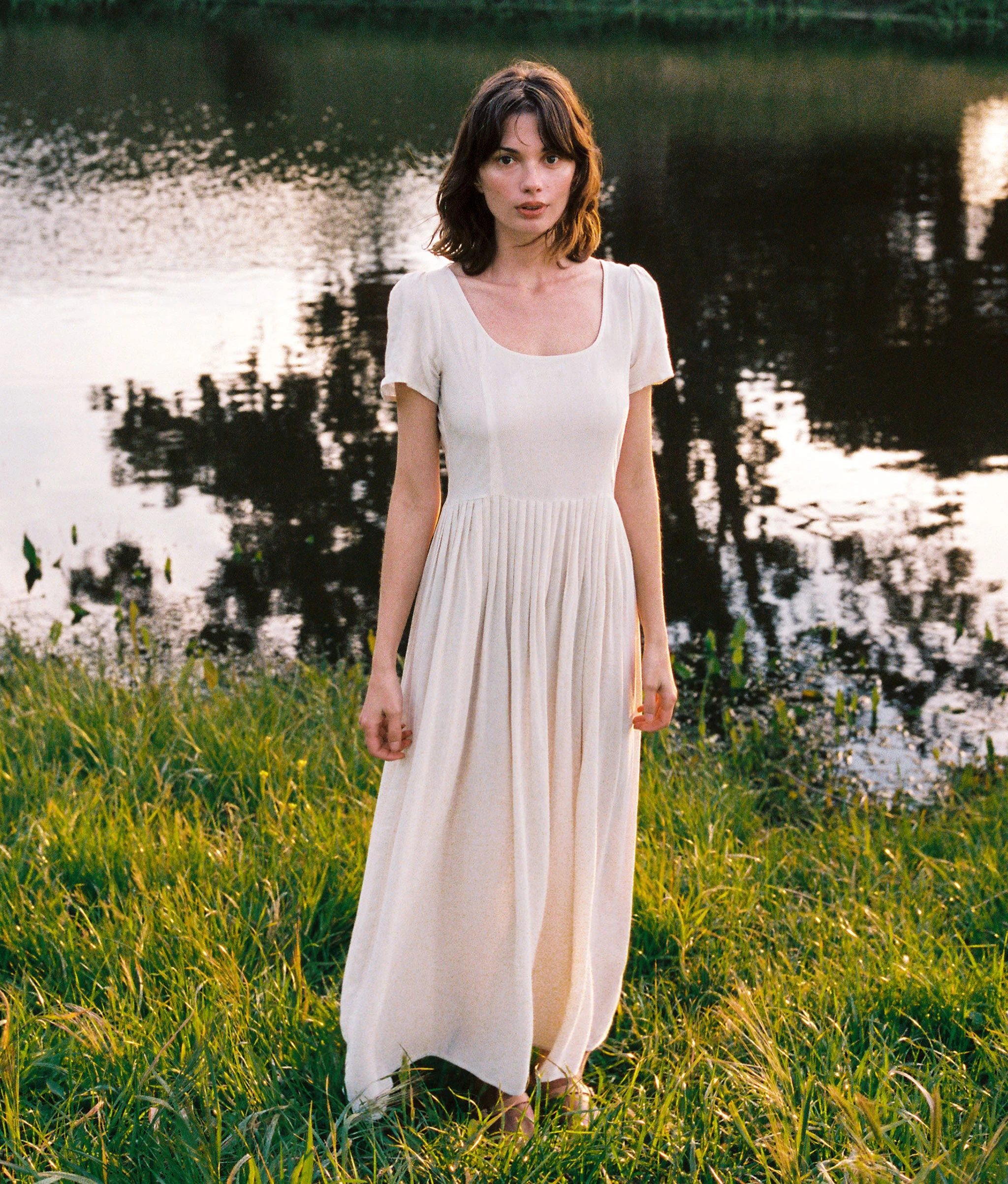 The Scarlet Dress Petites | Eggshell 5 The Scarlet Dress Petites | Eggshell - Image 3