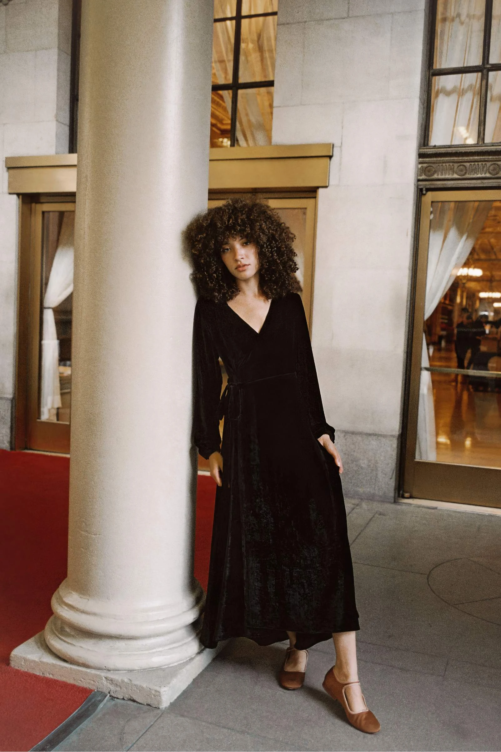 The Elsa Dress | Noir Velvet 9 The Elsa Dress | Noir Velvet - Image 7