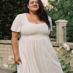 The Scarlet Dress Extended | Eggshell