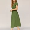The Dawn Dress Petites | Forest Gauze -Amour Vert shop ForestGauzePetitesCover