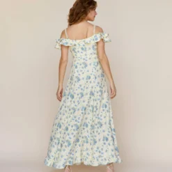 The Helina Dress | Lilies In Bloom Silk -Amour Vert shop Helina3 84e722e4 4cf8 41f3 9874 a1f5fd5180f1