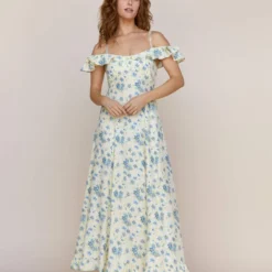 The Helina Dress | Lilies In Bloom Silk