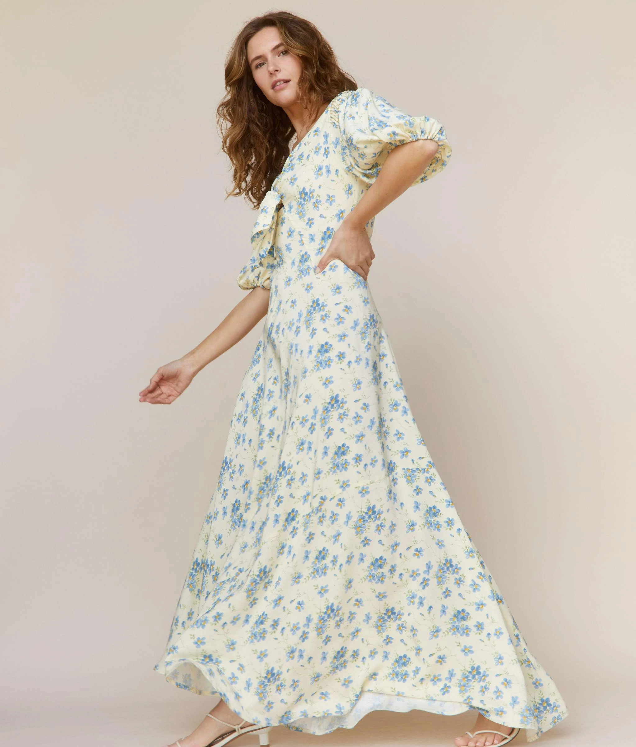 The Honey Dress | Lilies In Bloom Silk 6 The Honey Dress | Lilies In Bloom Silk - Image 4