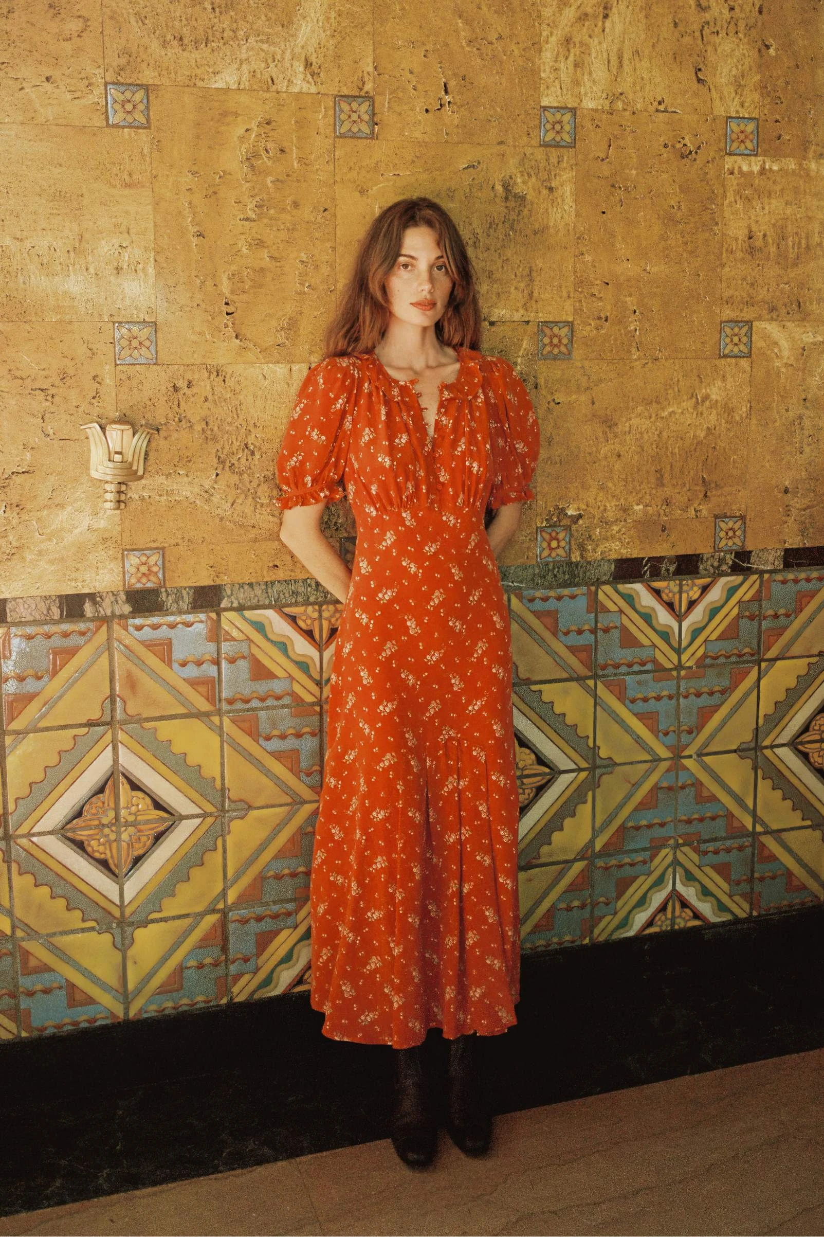 The Irene Dress | Mums Ditsy Ruby 5 The Irene Dress | Mums Ditsy Ruby - Image 3