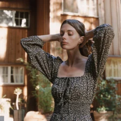 The Jennica Dress | Noir Harvest -Amour Vert shop Jennica3 32ae92f9 69b5 4330 ac19 7e0f0428a02f