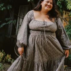 The Jennica Dress Extended | Noir Harvest -Amour Vert shop Jennica3 a13dd80c 943e 4a3c bbdd 89c867f16257