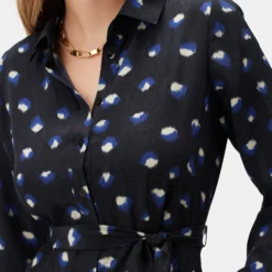 Joyce Washable Silk Dress - Pavo -Amour Vert shop Joyce Silk Pavo 4 scaled