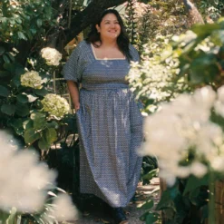 The Katrina Dress Extended | Aster Indigo -Amour Vert shop Katrina fb feed 1