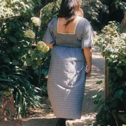 The Katrina Dress Extended | Aster Indigo -Amour Vert shop Katrina2 1 80ecd954 842d 4193 9ded b7706dc43be5