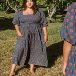 The Katrina Dress Extended | Indigo Sunflower