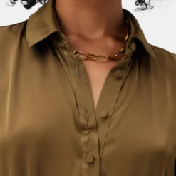 Joyce Dress - Bronzed Olive -Amour Vert shop LS Joyce Bronzed Olive 4 scaled