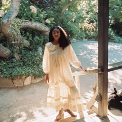 The Michelle Dress | Pomegranate -Amour Vert shop Michelle4