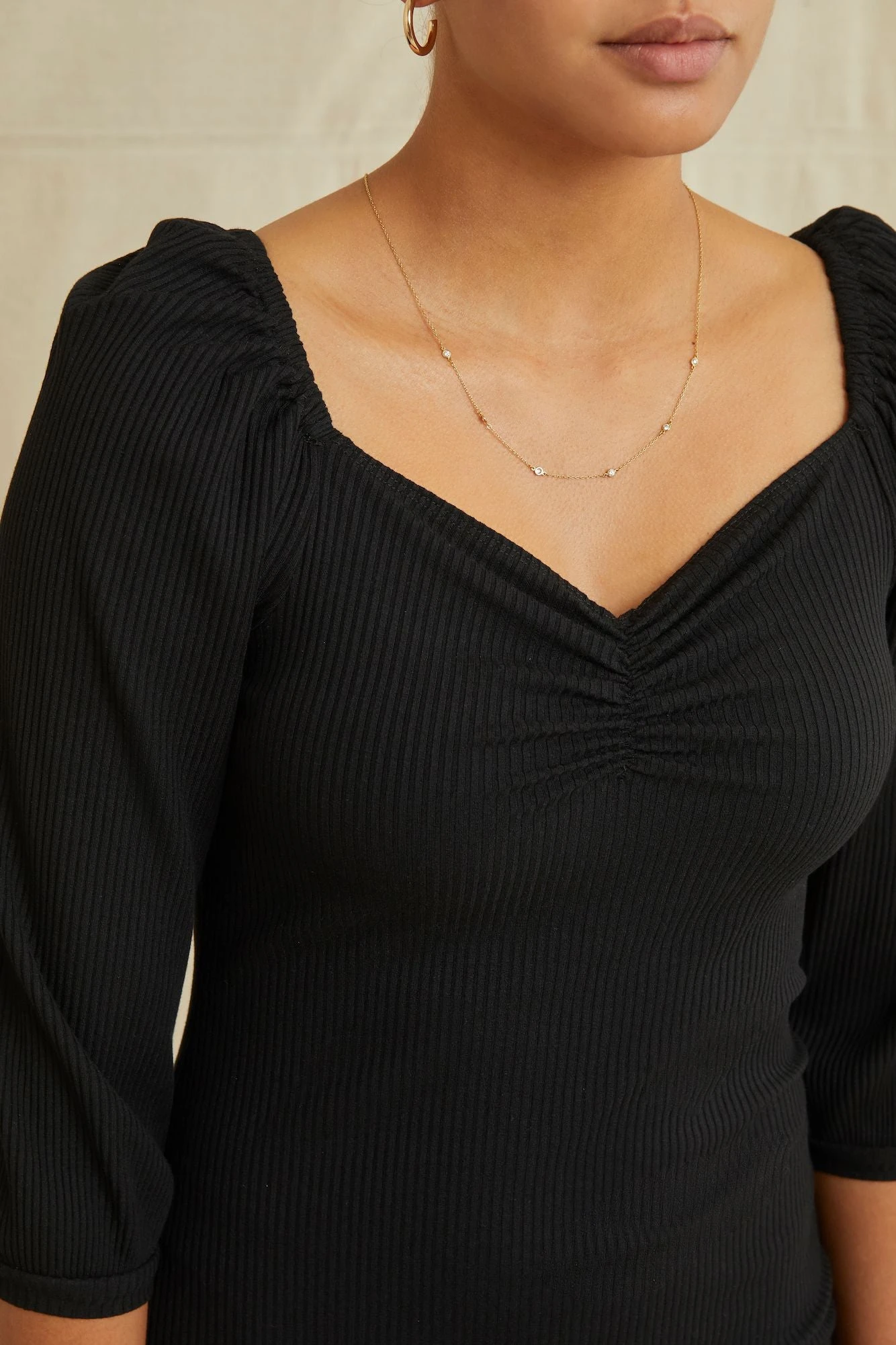 Ingrid Paris Rib Dress - Black 6 Ingrid Paris Rib Dress - Black - Image 4