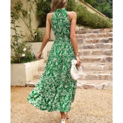Elegant Sleeveless Floral Print Hanging Neck High Split Long Dress Wholesale Dresses V5923041200031 -Amour Vert shop O1CN010IHtEK1ND4mtJ6l6m 2425141535 0 cib