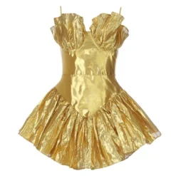 Pleated Solid Color Ruffled Suspenders Party Evening Dress Wholesale Dresses N4623051900089 -Amour Vert shop O1CN010UJdkM22fNQrnSC2B 2213929517147 0 cib