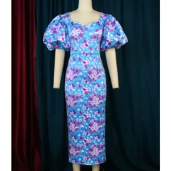 Commuter Style Lantern Sleeves High-Waisted Plum Print One-Step Dress Wholesale Dresses V5923050600035 -Amour Vert shop O1CN011RKHJA1TGB8vV7doM 2206882922354 0 cib