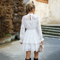 Jacquard Temperament Elegant Round Neck Long-Sleeved Dress Wholesale Dresses N4623071700111 -Amour Vert shop O1CN011VgR4l1ND4ojL2GKj 2425141535 0 cib