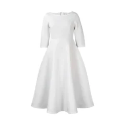 Fashion Solid Color Long Sleeve High Waist A-Line Dress Wholesale Dresses N5923080800075 -Amour Vert shop O1CN012un4Zz26UcfSOIGKK 4225457665 0 cib